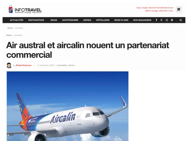 Info Travel 17 Decembre