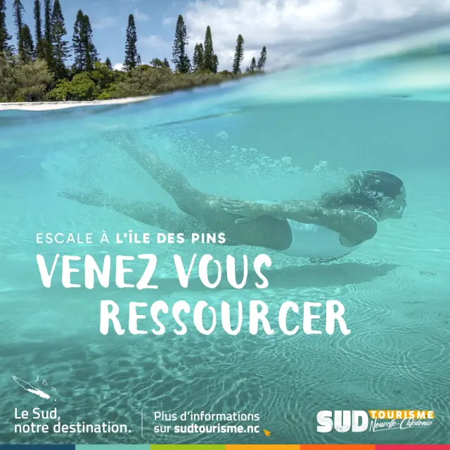 Campagne Ile des Pins - Janvier / Février - Visuel Venez vous ressourcer