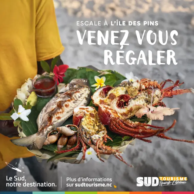 Campagne Ile des Pins - Janvier / Février - Visuel Venez vous régaler