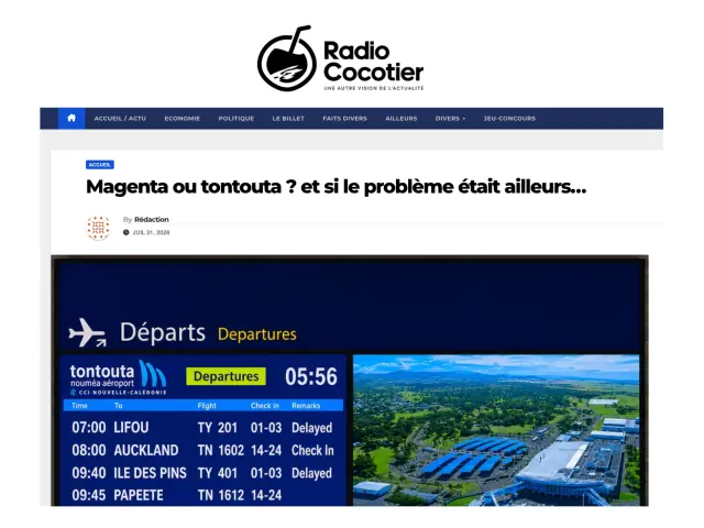 Radio Cocotier 31 Juillet 2026